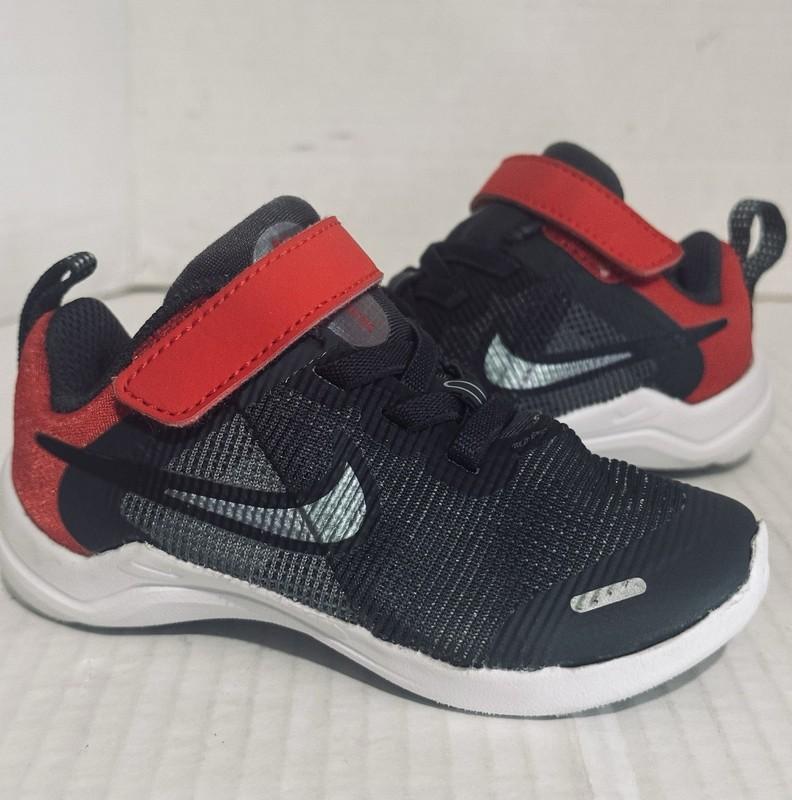 Nike Boys Downshifter 12 NN DM4191-001 Anthracite/Red Shoes Sneakers Size 6C