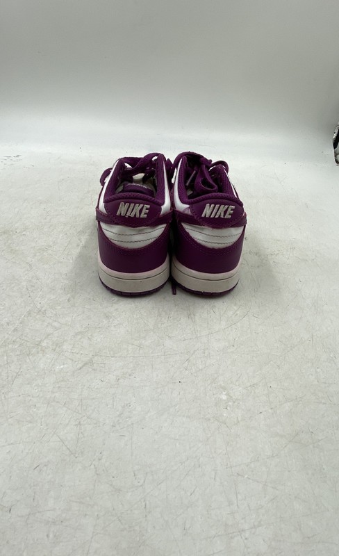Nike Boys Dunk Low FB9108-110 Purple White Leather Sneaker Shoes Size 1.5Y