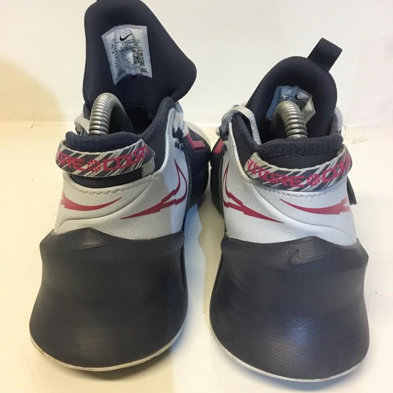 Nike Boys Future Court 3 CT2866-05 Red-White-Blue Basketball Shoes Size 6.5Y