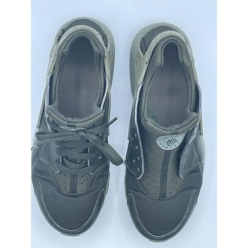 Nike Boys Huarache Running Shoes Gray Black 854275-302 Low Top Lace Up 6.5Y