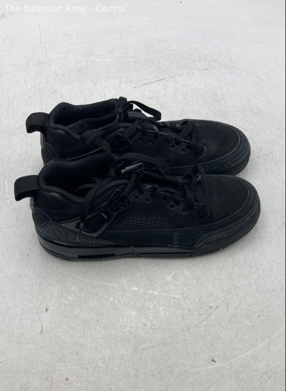 Nike Boys Jordan Spizike Low GS Black Cat Lace-Up Low-Top Sneaker Shoes Sz 6.5Y
