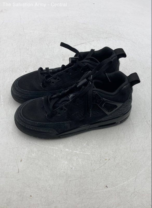 Nike Boys Jordan Spizike Low GS Black Cat Lace-Up Low-Top Sneaker Shoes Sz 6.5Y