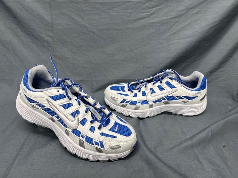 Nike Boys P-6000 (GS) Sneakers Mesh White Blue Size 7 NEW NO BOX