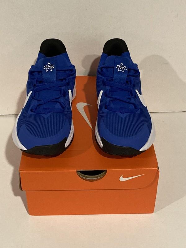 Nike Boys Star Runner 4 NN (PS) DX7614-400 Blue Running Shoes Sneakers