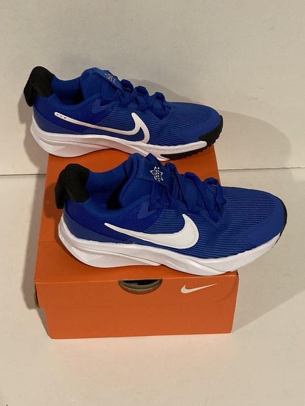 Nike Boys Star Runner 4 NN (PS) DX7614-400 Blue Running Shoes Sneakers