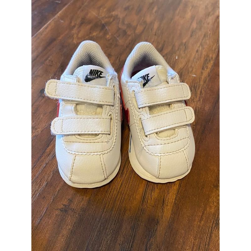 Nike Cortez Basic SL Toddler Sneakers White Red Blue Infant Shoes 4C