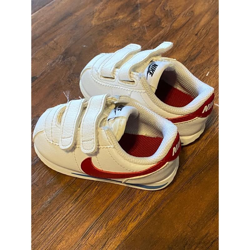 Nike Cortez Basic SL Toddler Sneakers White Red Blue Infant Shoes 4C