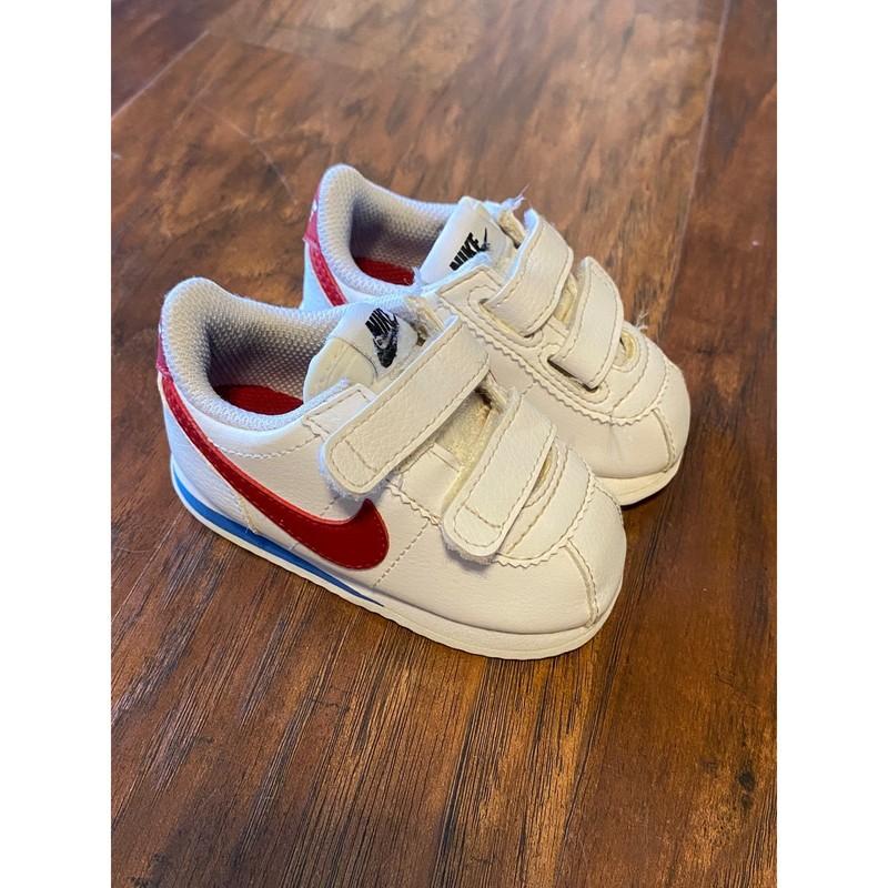 Nike Cortez Basic SL Toddler Sneakers White Red Blue Infant Shoes 4C