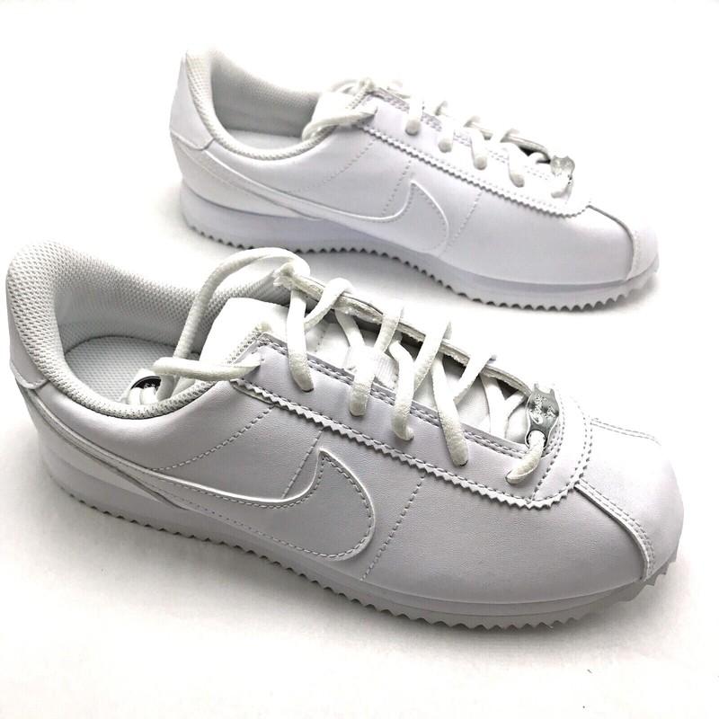 Nike Cortez Basic SL Triple White (GS) Youth Shoes 904764-100 Sz 4Y-7Y
