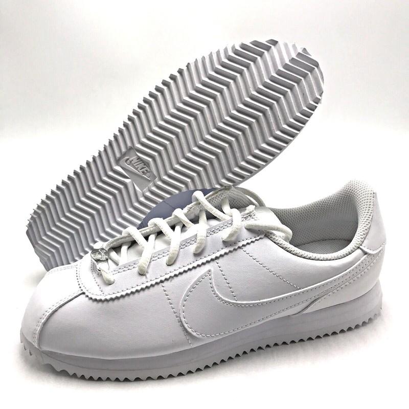 Nike Cortez Basic SL Triple White (GS) Youth Shoes 904764-100 Sz 4Y-7Y