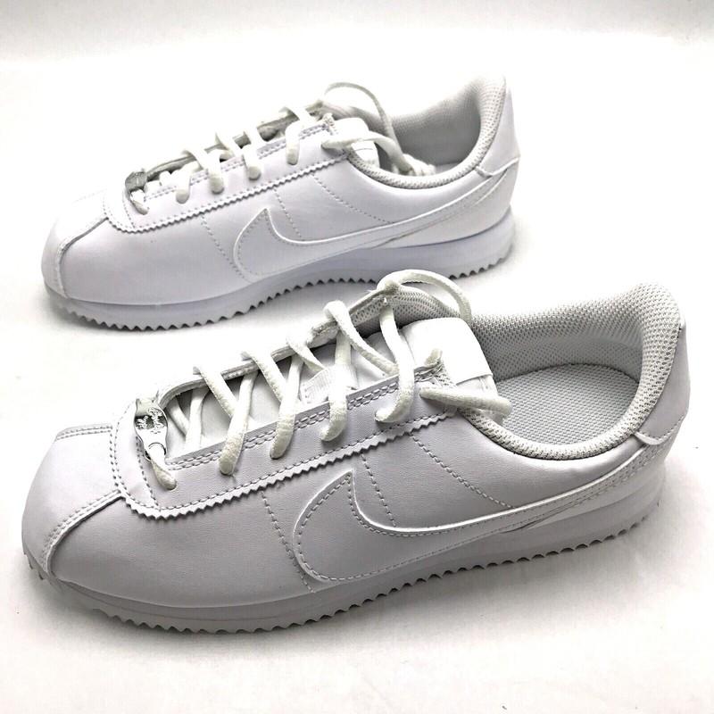 Nike Cortez Basic SL Triple White (GS) Youth Shoes 904764-100 sz 4Y-7Y
