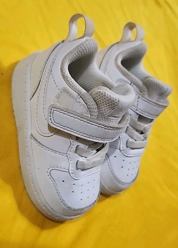 Nike Court Borough Low 2 BQ5453-100 Sneakers Shoes White Unisex Toddler Size 4C