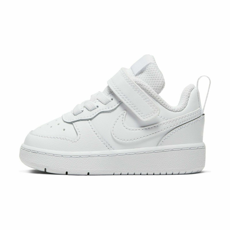 Nike Court Borough Low 2 (TDV) White/White BQ5453 100 Toddler Size Free Shipping