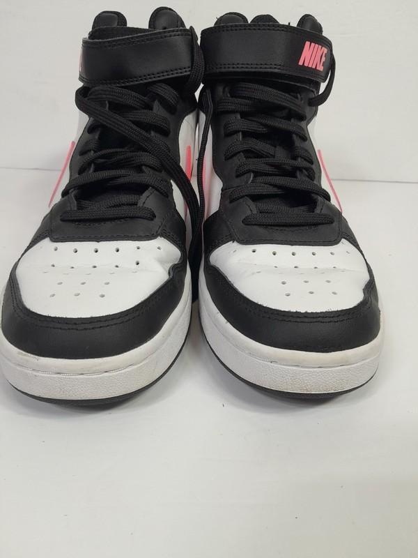 Nike Court Borough Mid 2 Black/Sunset Pulse- White Kids Sz 7 Y / Women Sz 8.5