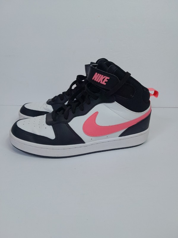 Nike Court Borough Mid 2 Black/Sunset Pulse- White Kids Sz 7 Y / Women Sz 8.5