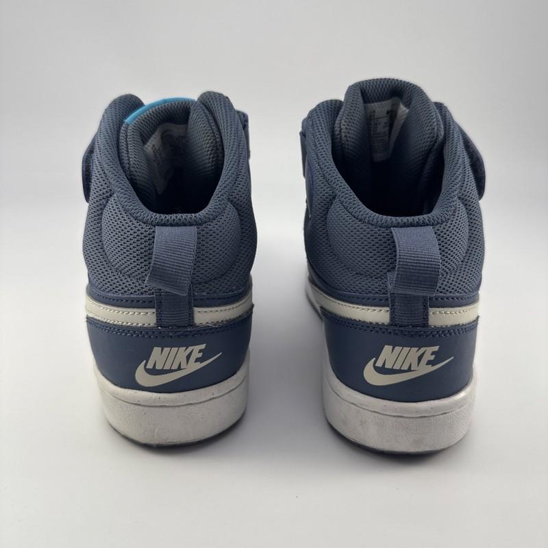 NIKE Court Borough Mid 2 Shoes 'Diffused Blue' YOUTH Size 6Y Leather Sneakers