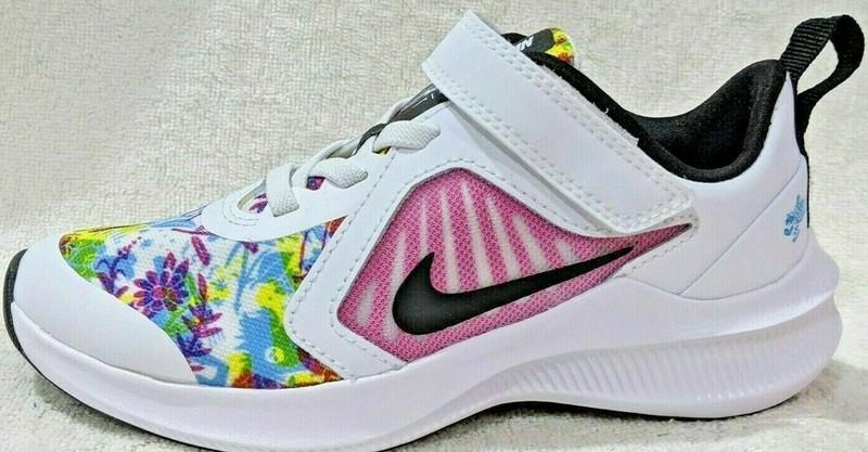 Nike Downshifter 10 Fable Grade School Kids' Running Shoes # CT5260 100 Multi