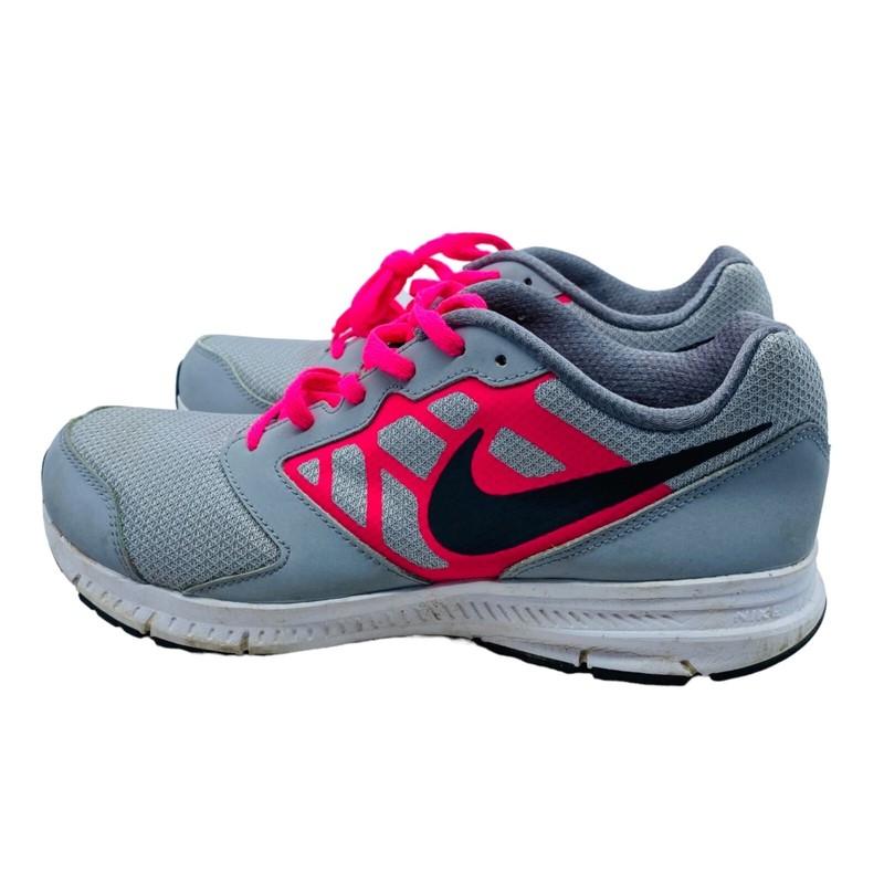 Nike Downshifter 6 Running Sneakers ShoesYouth Girl Size 6 Wolf Grey Hyper Pink