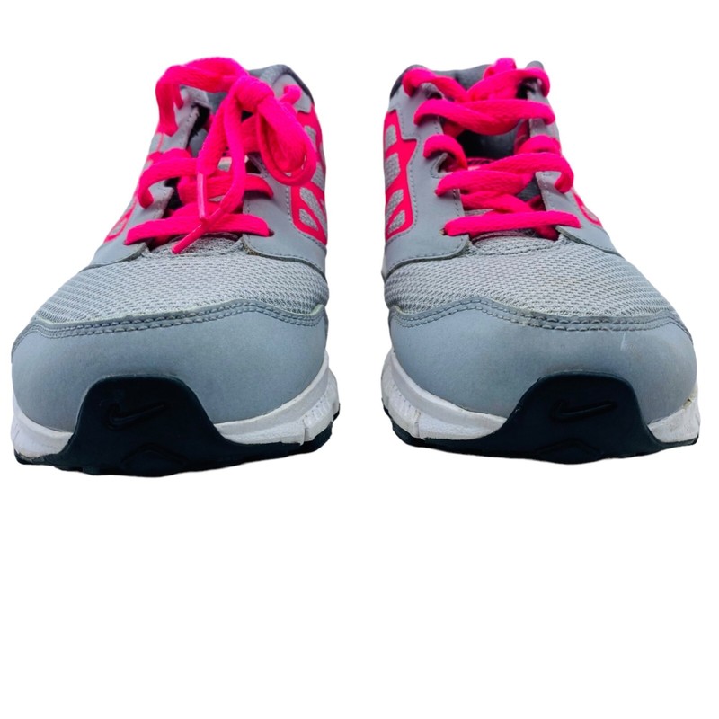 Nike Downshifter 6 Running Sneakers ShoesYouth Girl Size 6 Wolf Grey Hyper Pink