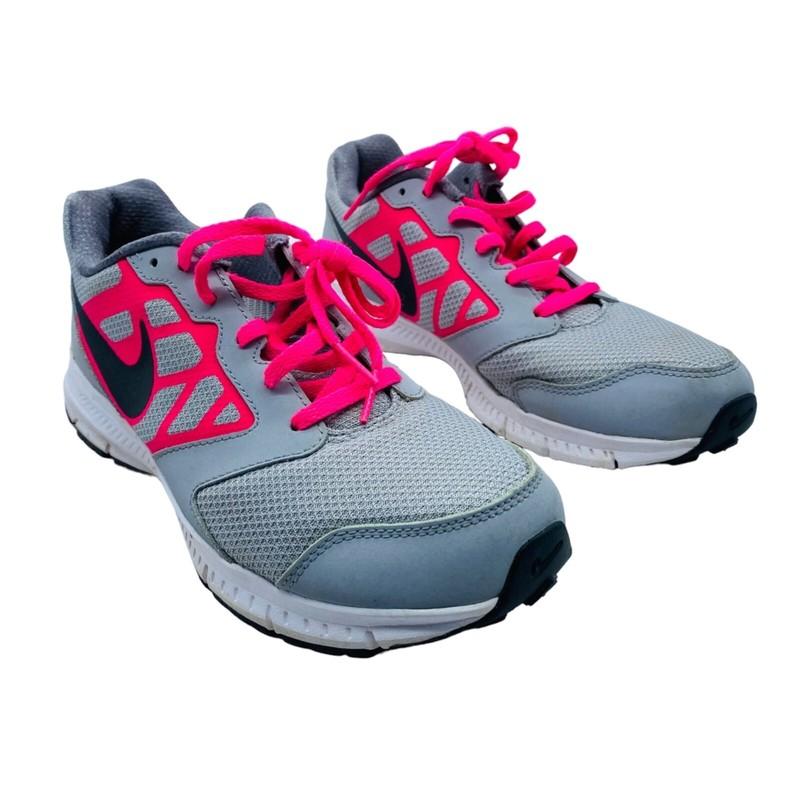 Nike Downshifter 6 Running Sneakers ShoesYouth Girl Size 6 Wolf Grey Hyper Pink