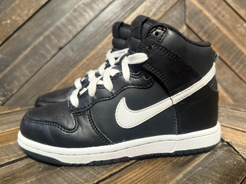 Nike Dunk Hi High 12C Anthracite White Black Sneakers Preschool DH9753-001