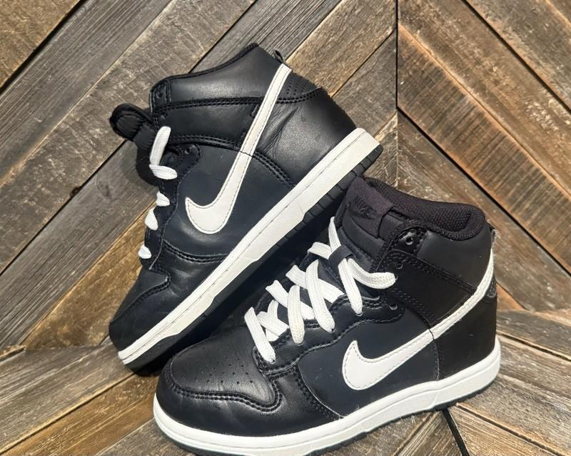 Nike Dunk Hi High 12C Anthracite White Black Sneakers Preschool DH9753-001