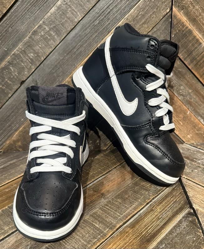 Nike Dunk Hi High 12C Anthracite White Black Sneakers Preschool DH9753-001