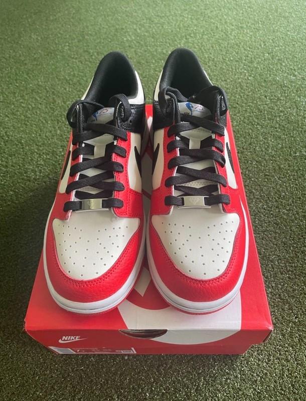 Nike Dunk Low EMB NBA 75th Anniversary Chicago GS Size 6Y