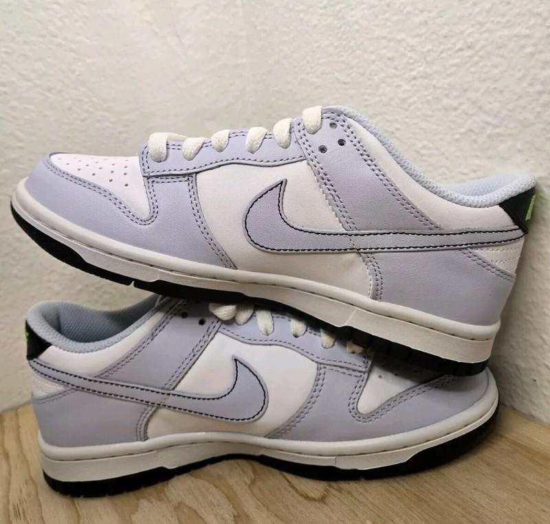 NIKE DUNK LOW (GS) Grey Green Strike Youth Shoes Sneakers FB9109-107. #71