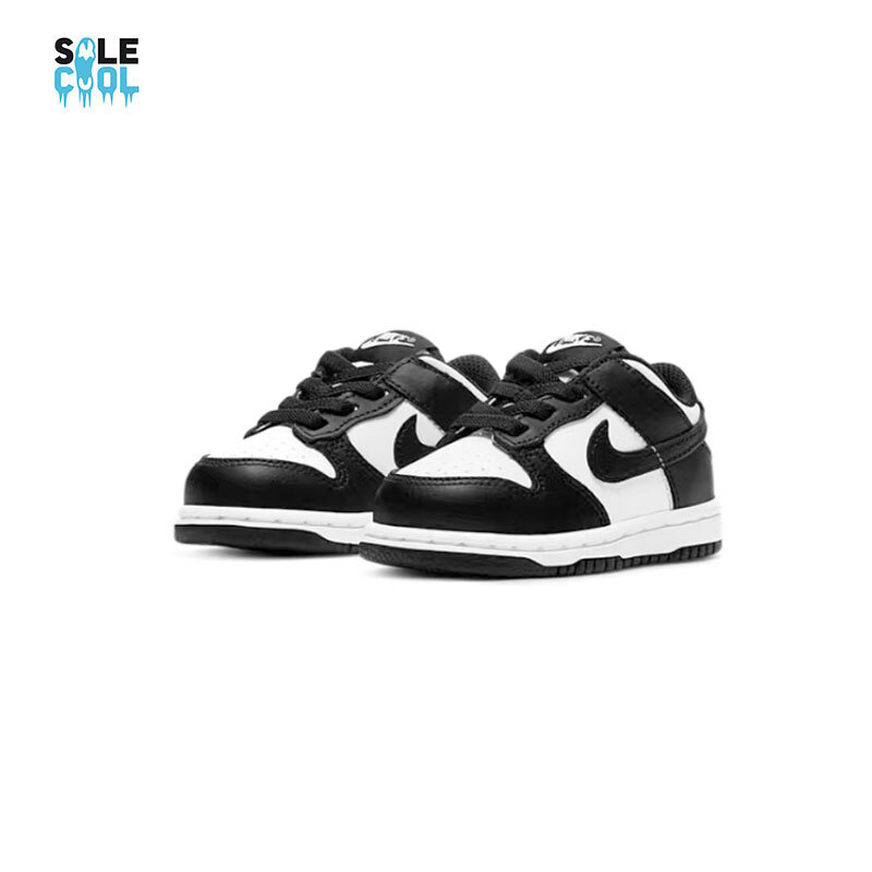 Nike Dunk Low Panda TD Toddler Black White Shoes CW1589-100