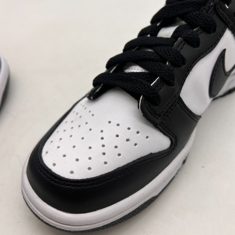Nike Dunk Low Retro White Black Panda CW1590-100 Kids Sneakers Shoes W/defects