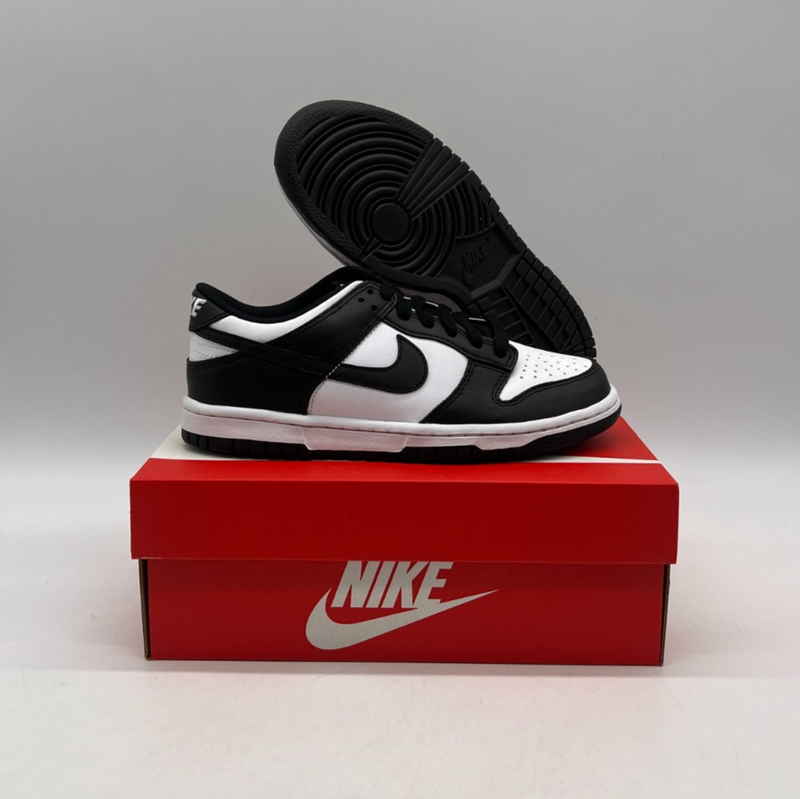 Nike Dunk Low Retro White Black Panda CW1590-100 Kids Sneakers Shoes w/defects
