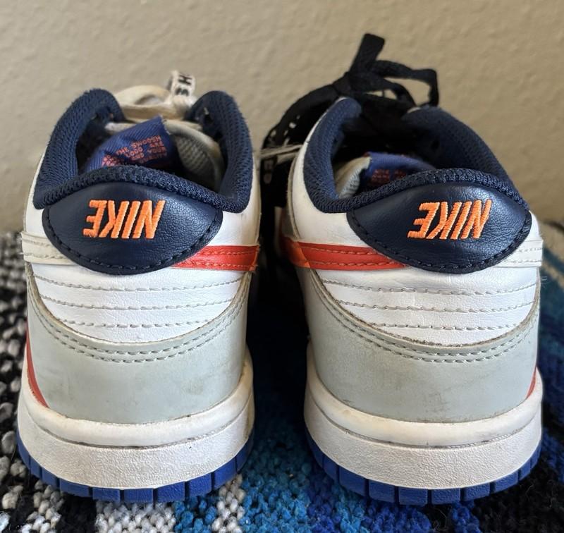 Nike Dunk Low Size 3.5 Y Blue/white/orange
