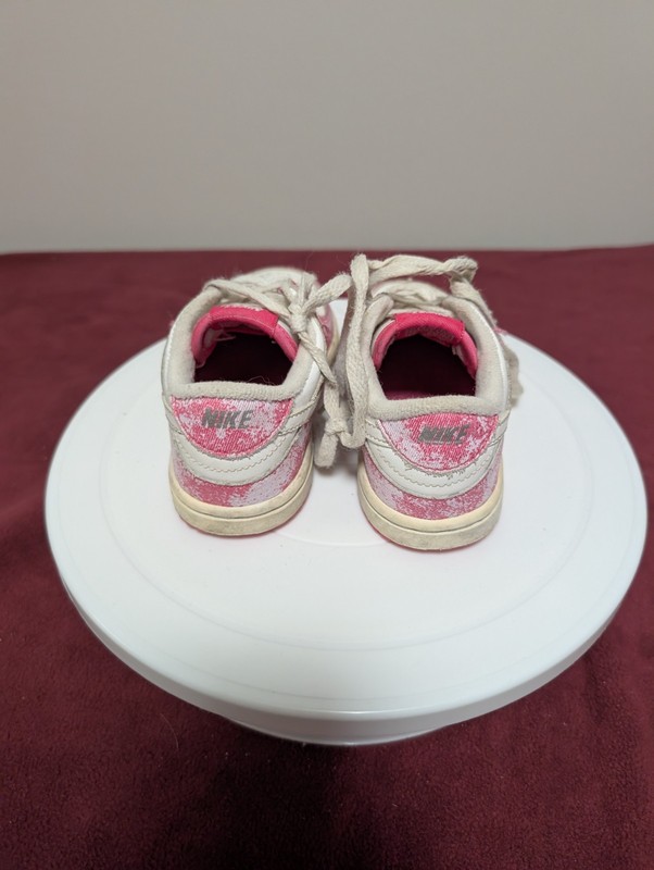 Nike Dunk Low Toddler Shoes Pink/White - Size 9C