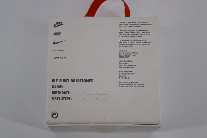 Nike FB3244-100 Infant Sz 7C Blue/Red Multi Swoosh 1 Crib Booties