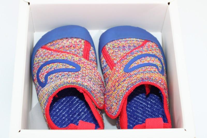 Nike FB3244-100 Infant Sz 7C Blue/Red Multi Swoosh 1 Crib Booties