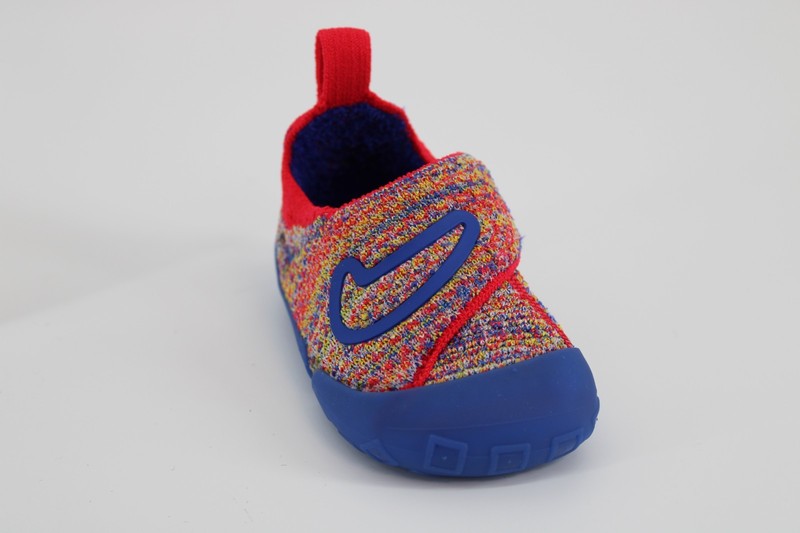Nike FB3244-100 Infant Sz 7C Blue/Red Multi Swoosh 1 Crib Booties