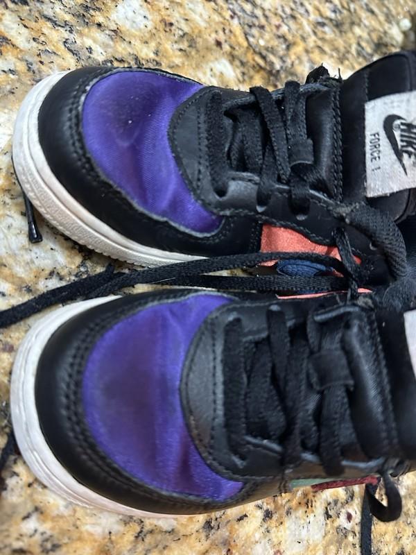 Nike Force 1 Low NBA Multi-Color Toddler Size 9C Black Red Blue Yellow Shoes