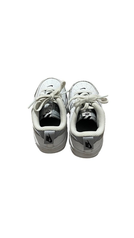 Nike Force 1 LV8 2 "White/Wolf Grey-Black" (TD) Toddler's CK0830 100 Size 8C