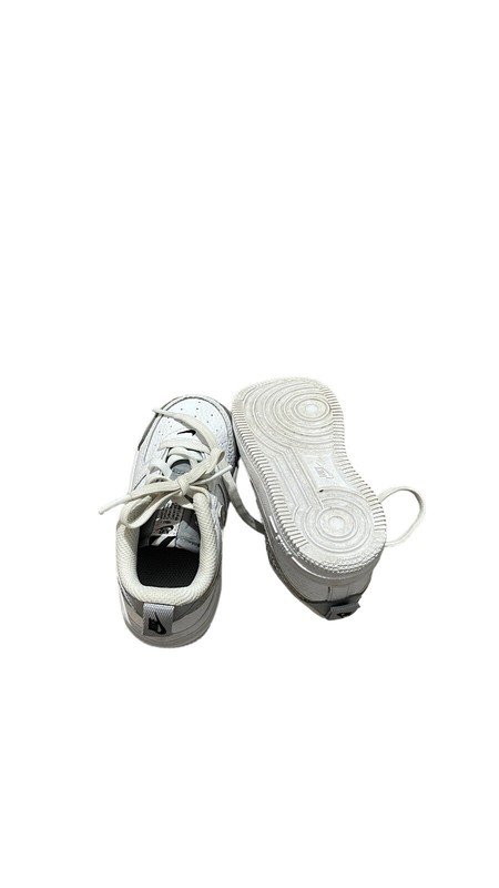 Nike Force 1 LV8 2 "White/Wolf Grey-Black" (TD) Toddler's CK0830 100 Size 8C