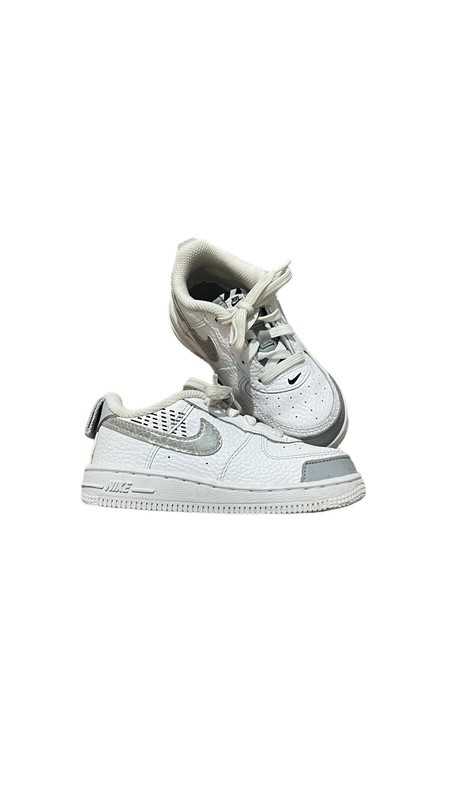 Nike Force 1 LV8 2 "White/Wolf Grey-Black" (TD) Toddler's CK0830 100 Size 8C