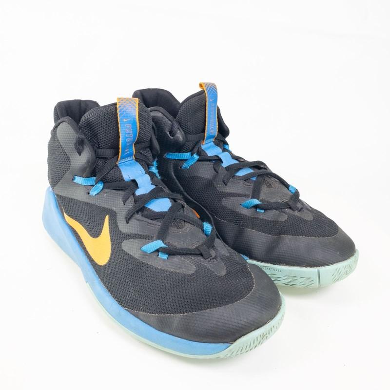 Nike Future Court Sneakers Boys 7 Y Blue Black Athletic Mid Top Basketball Shoes