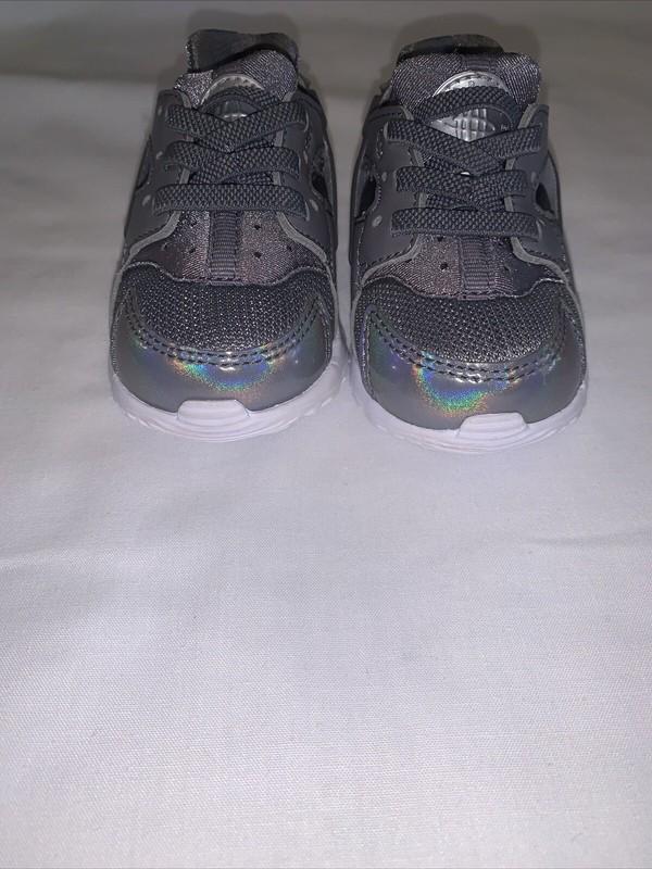 Nike Huarache Run Baby Infant Kids Sneakers Grey Size 4C