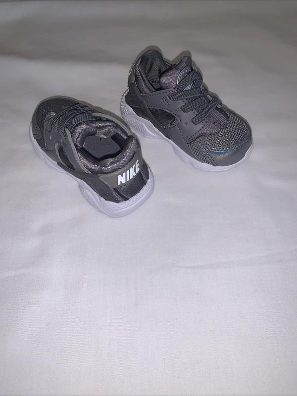 Nike Huarache Run Baby Infant Kids Sneakers Grey Size 4C