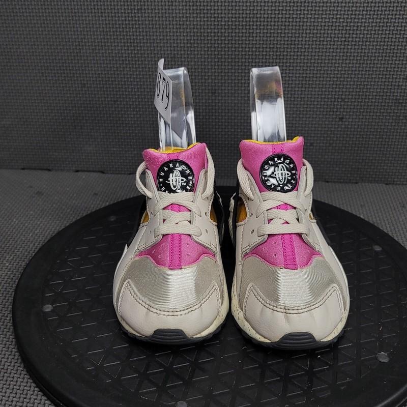Nike Huarache Run Shoes Toddler Sz 11 Light Bone Pink Athletic Trainers Sneaker