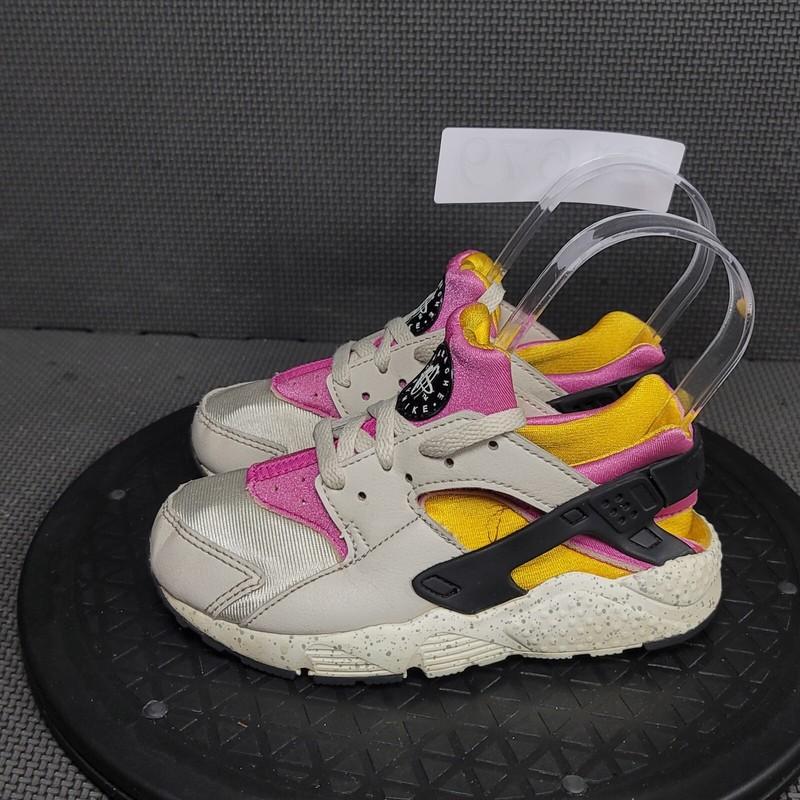 Nike Huarache Run Shoes Toddler Sz 11 Light Bone Pink Athletic Trainers Sneaker