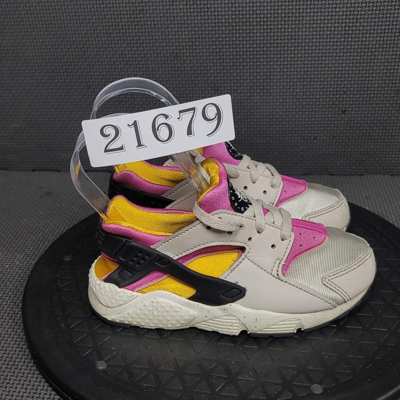 Nike Huarache Run Shoes Toddler Sz 11 Light Bone Pink Athletic Trainers Sneaker