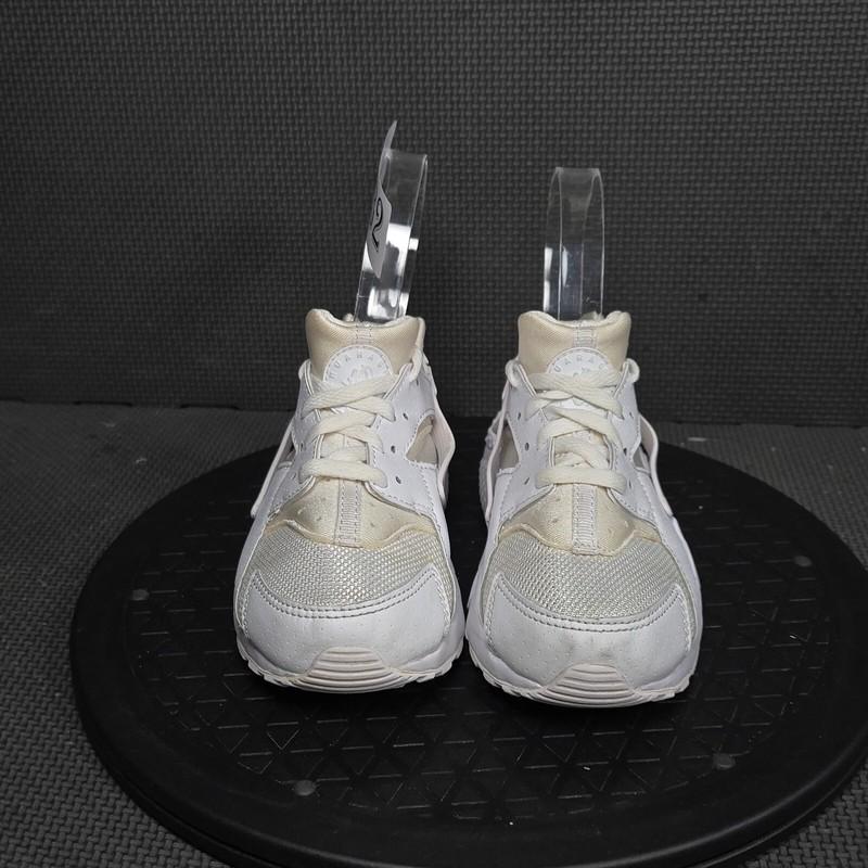 Nike Huarache Run Shoes Toddler Sz 12 Triple White Athletic Trainers Sneaker