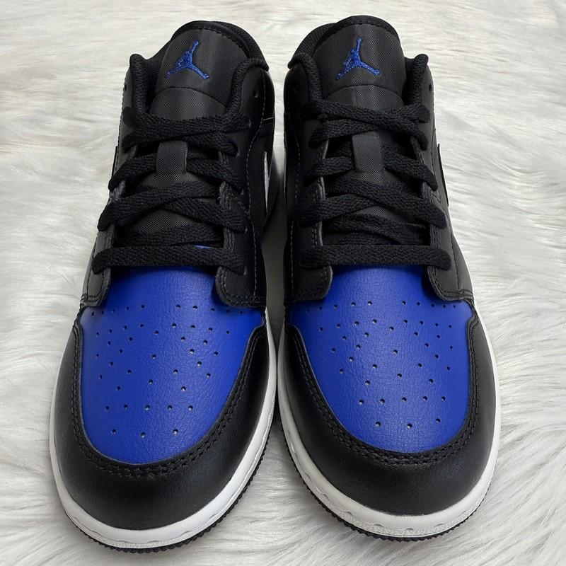 Nike Jordan 1 Low Black Game Royal White GS/WMNS 553560-042 NEW Multi Sz