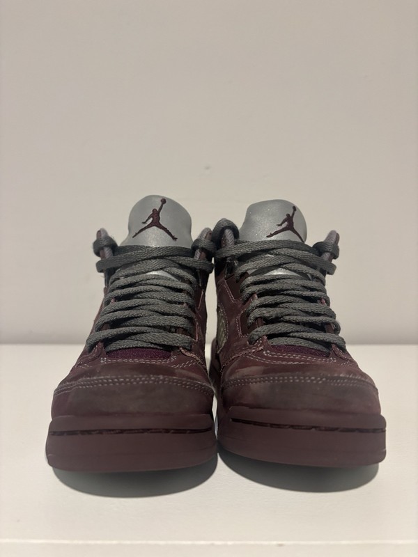 Nike Jordan 5 Retro Boys Shoes Sneakers Burgundy FN4234-600 Size 13C